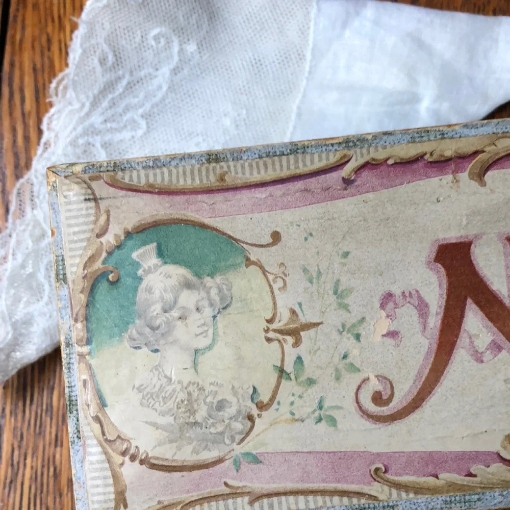 Vintage Wooden Necktie Box Art Deco